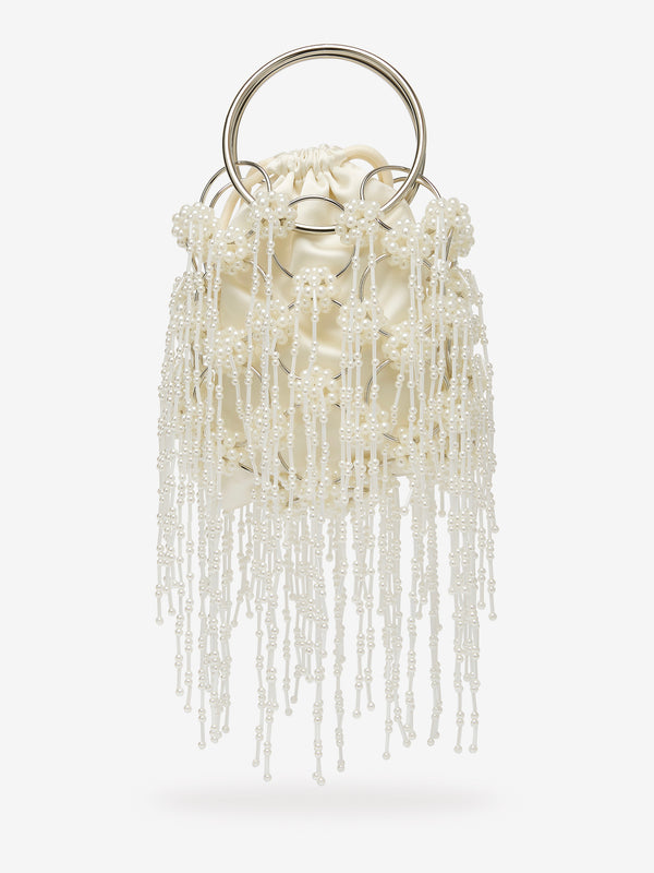 RIO BEAD BAG - PEARL/CHROME