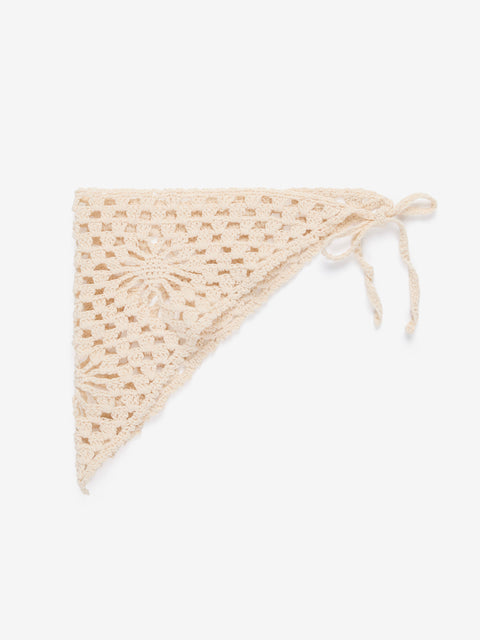 ANNA HEAD SCARF - IVORY