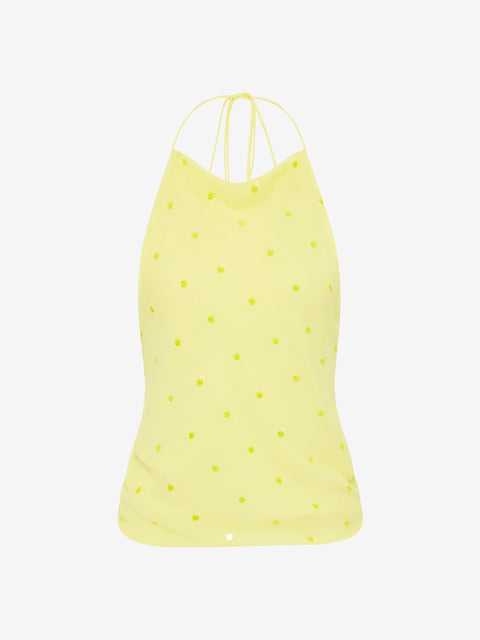SOLACE HALTER TOP - CITRUS