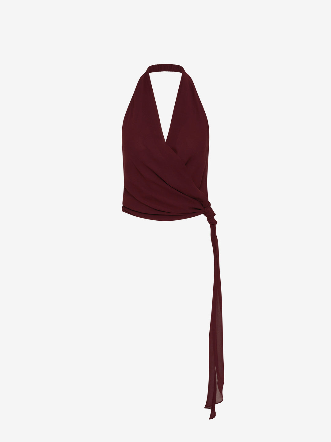 AMANDA HALTER TOP - RAISIN
