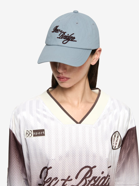 BEC + BRIDGE CURSIVE CAP - DUSTY BLUE/PLUM