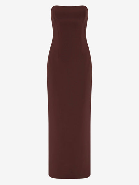 bec and bridge bridgette midi dress BRIGITTE COWL NECK MAXI DRESS - BLACKBERRY