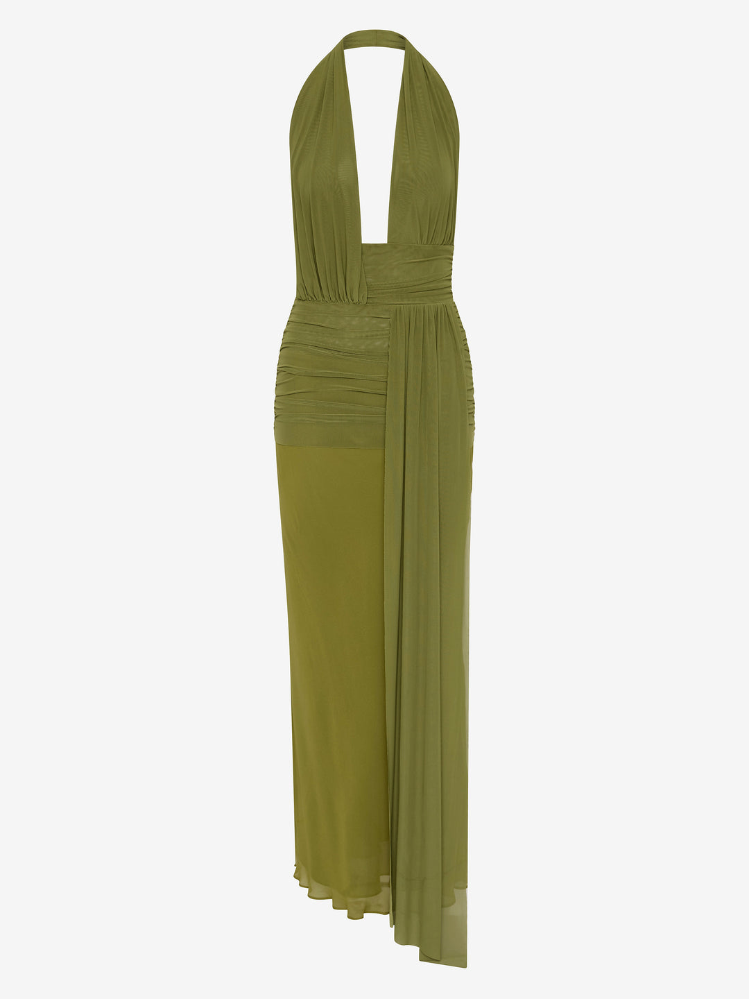 CASSIS DRAPE MAXI DRESS - FERN