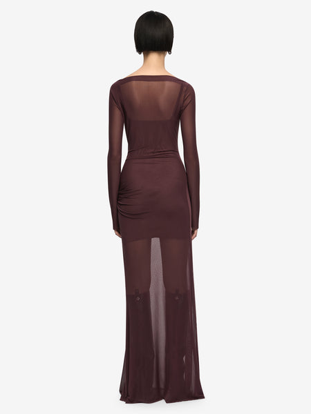 bec and bridge mamita maxi dress EMARETTA SCOOP MAXI DRESS - DARK CHOCOLATE