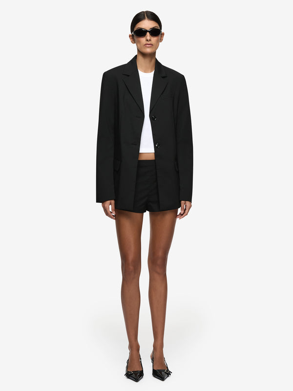 MARCELLI BLAZER  - BLACK/WHITE PINSTRIPE