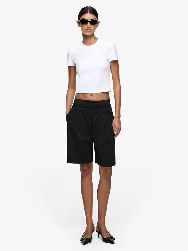 MARCELLI LONG SHORT - BLACK/WHITE STRIPE