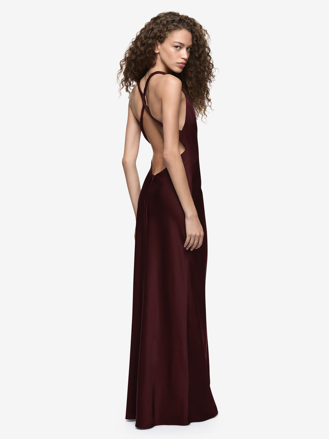 DAKOTA V MAXI DRESS - PLUM