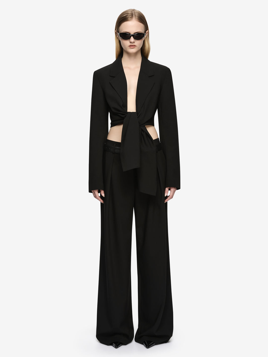 ELENORA CROPPED JACKET - BLACK