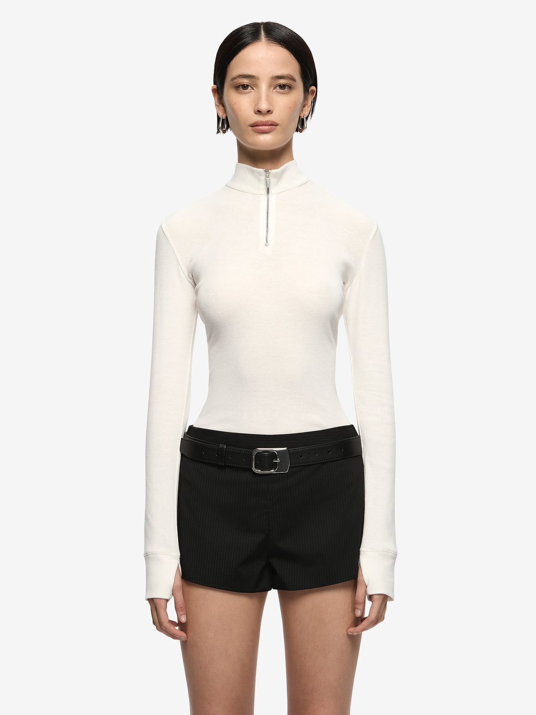 MONETA LONG SLEEVE TOP - IVORY