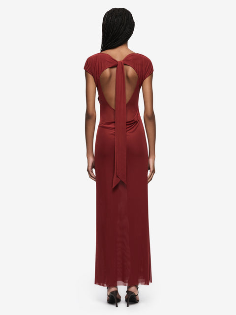 WILLORIN LAYERED MAXI DRESS - SANGRIA