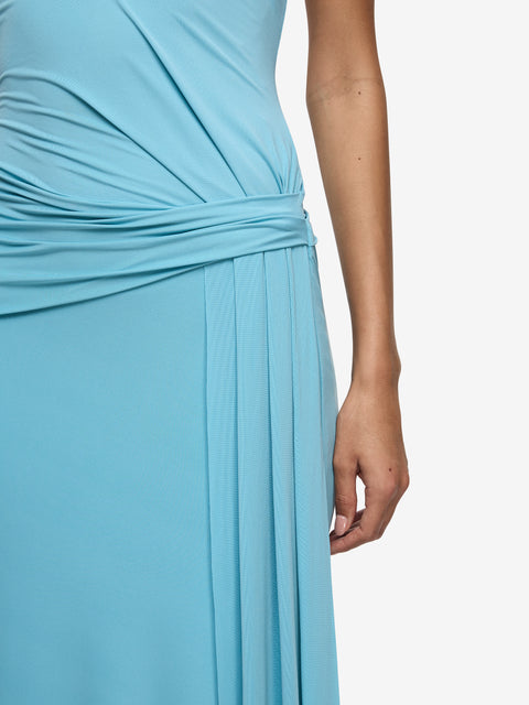REMI HALTER DRESS - MARINE BLUE