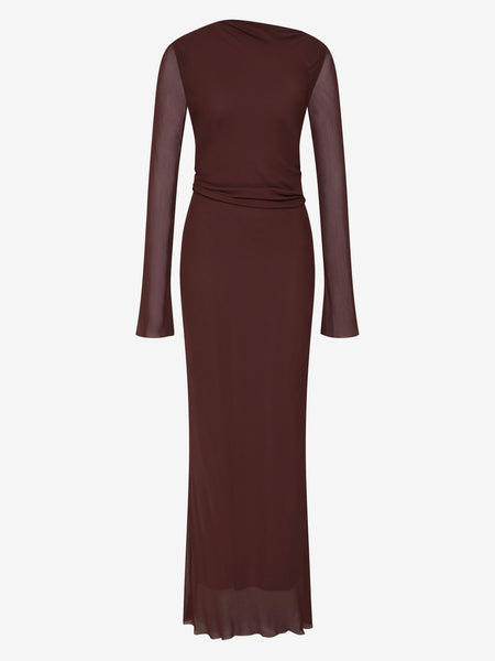 Tillie Drape Maxi Dress in Black - BEC + BRIDGE