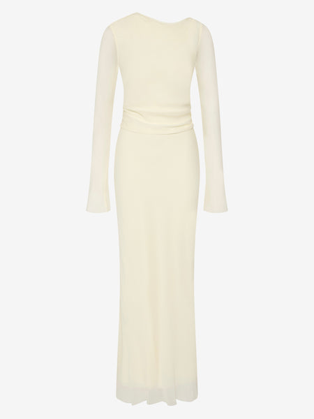 fitted lace wedding dress Bec & Bridge Cedar City Maxi Dress in Yellow