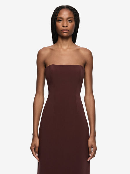 Angelina Strapless Maxi Dress in Mid Blue - BEC + BRIDGE - BEC + BRIDGE Angelina Strapless Maxi Dress in Mid Blue - BEC + BRIDGE - BEC + BRIDGE