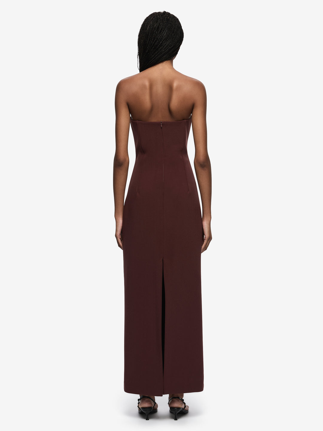 ROMEE STRAPLESS MAXI DRESS - RAISIN