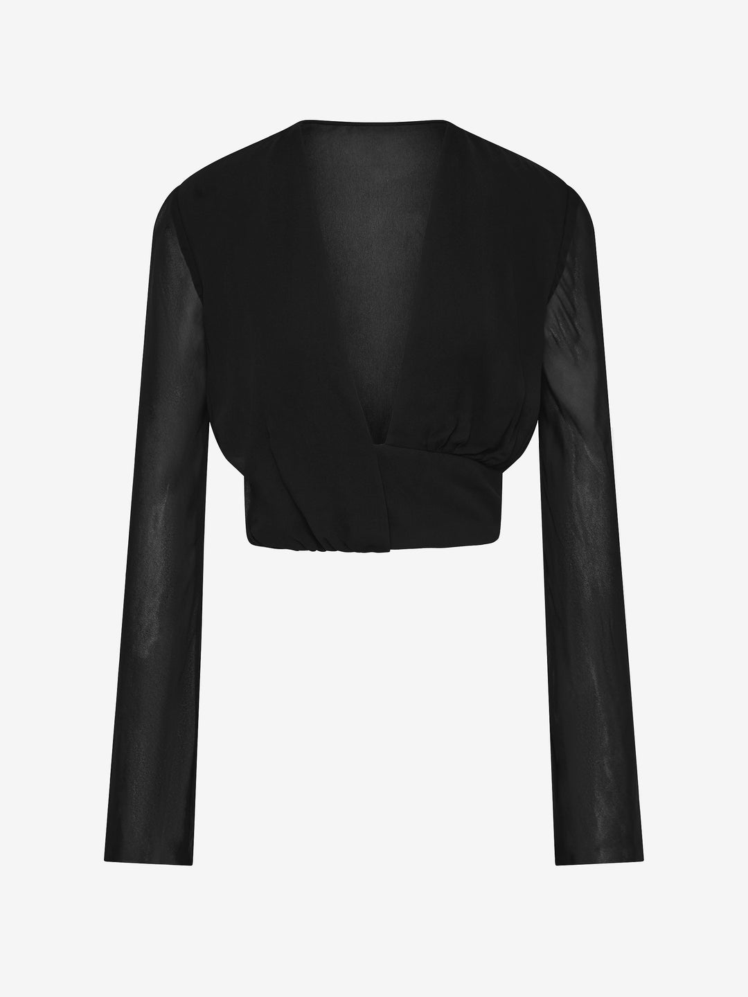 ISABELLA LONG SLEEVE TOP - BLACK