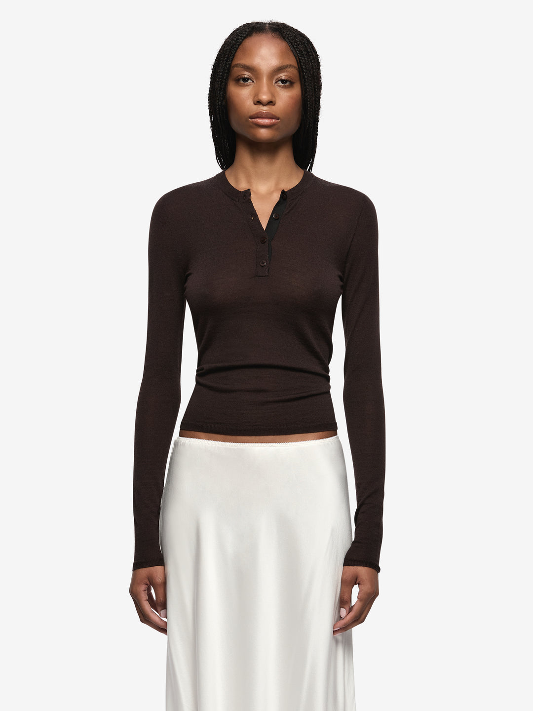 PIPER BIAS MIDI SKIRT - IVORY