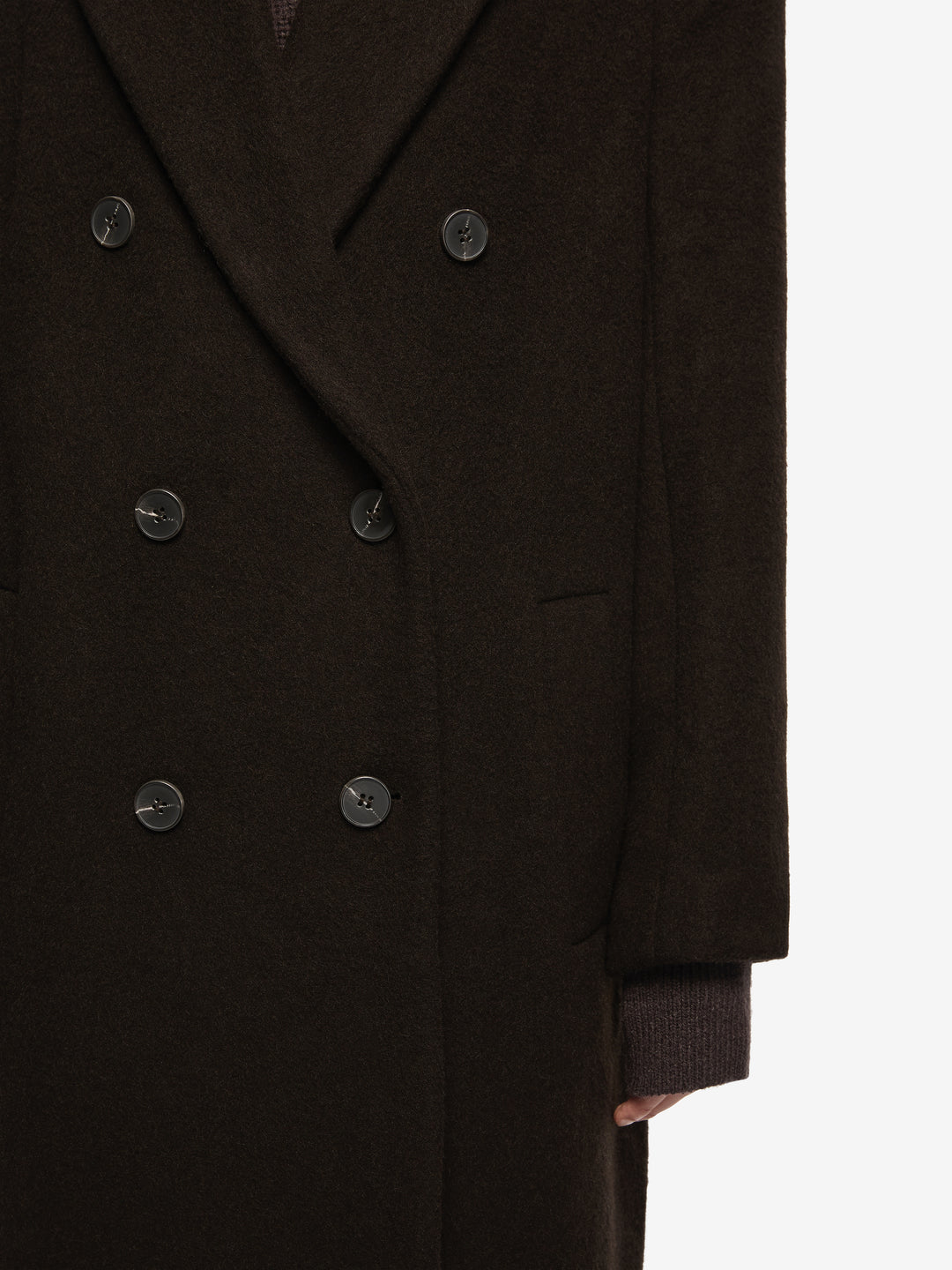 RUTHE COAT - DARK CHOCOLATE