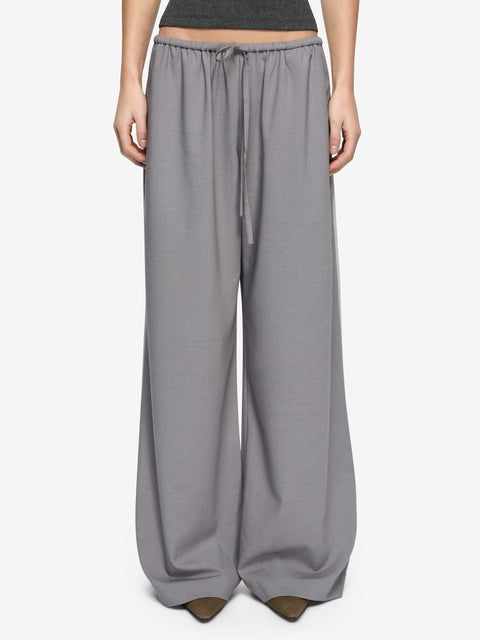 ZYLAN DRAWSTRING PANT - GRANITE/PALE GREY