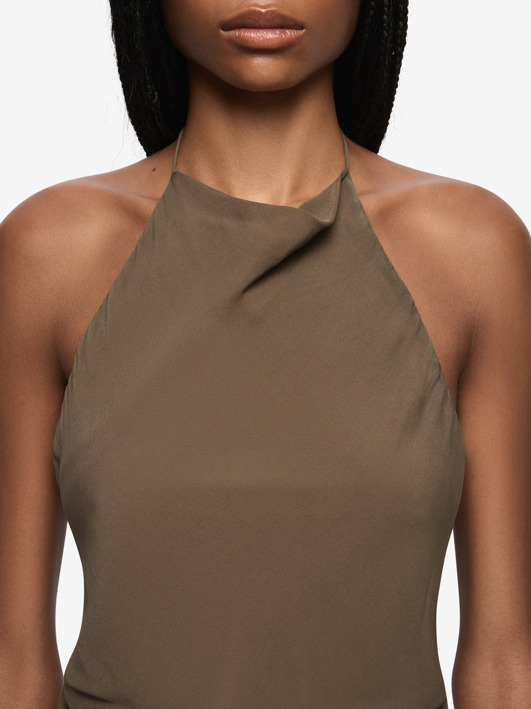 SAMANTHA HALTER TOP - TWIG