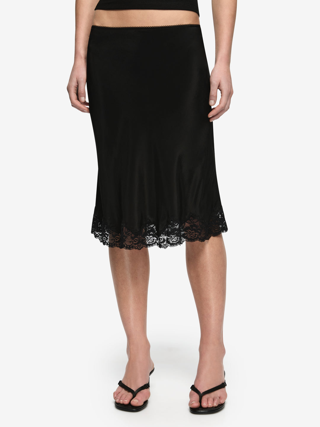 MAISON MIDI SKIRT - BLACK