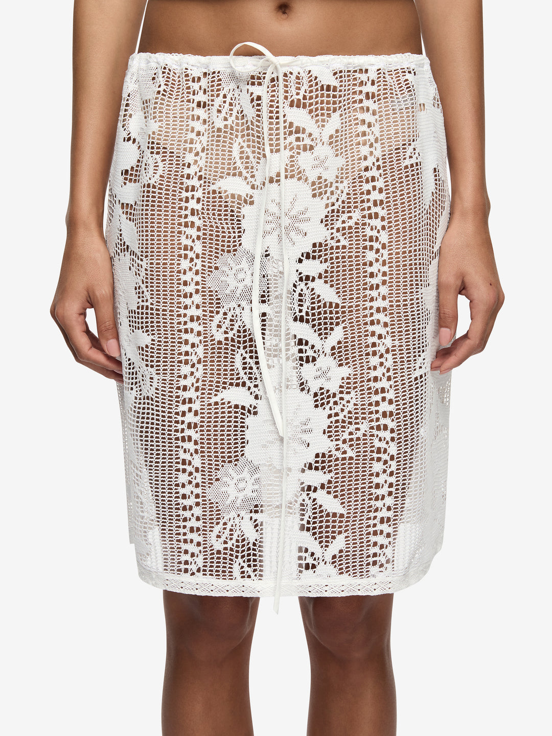 SIENNA MIDI SKIRT - WHITE