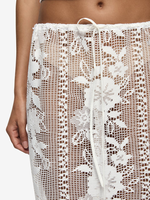 SIENNA MIDI SKIRT - WHITE