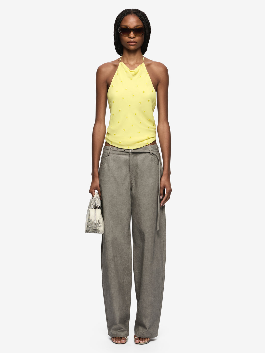 SOLACE HALTER TOP - CITRUS