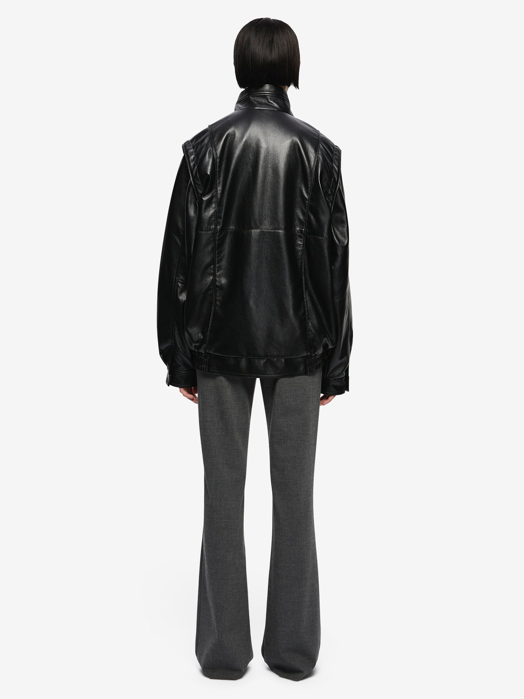 STEVIE LONGLINE JACKET - BLACK