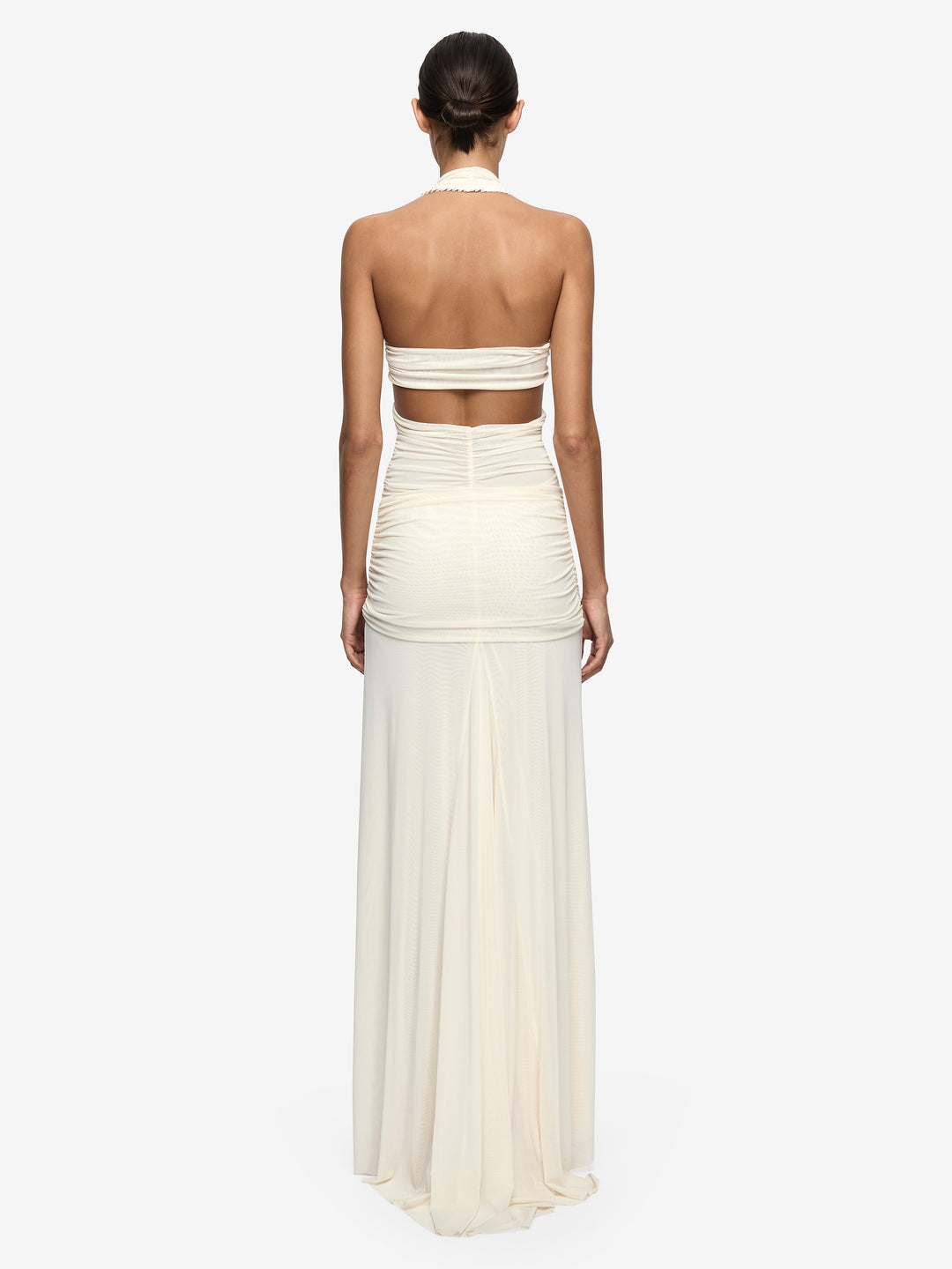 VIOLA SPIRAL MAXI DRESS - BUTTERCREAM