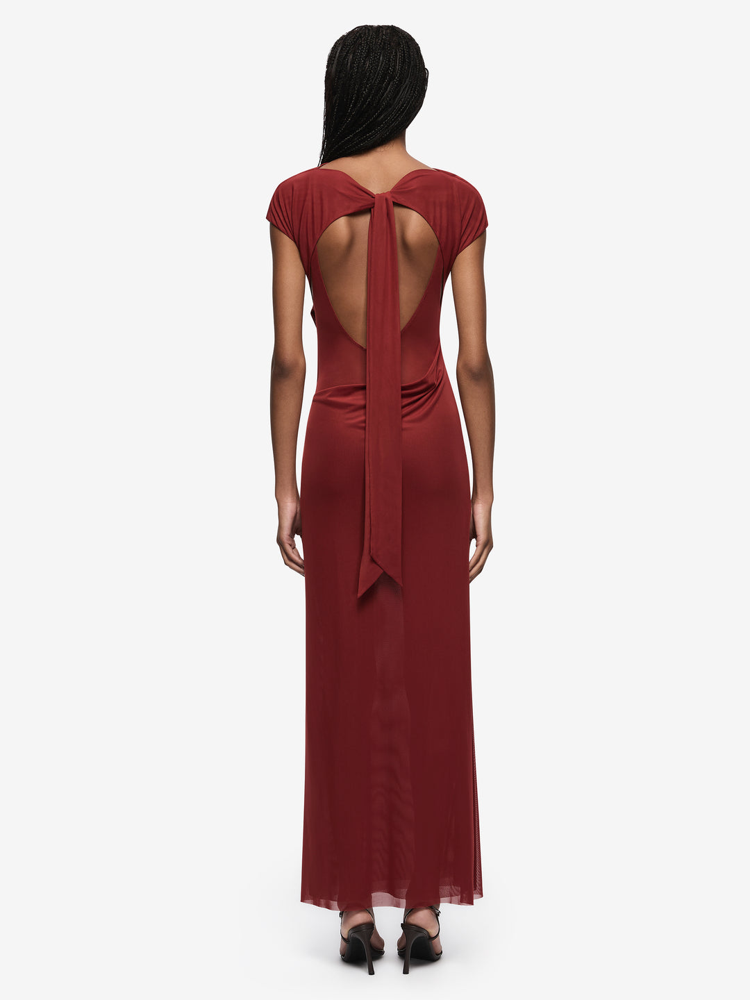 WILLORIN ASYM DRESS - SANGRIA