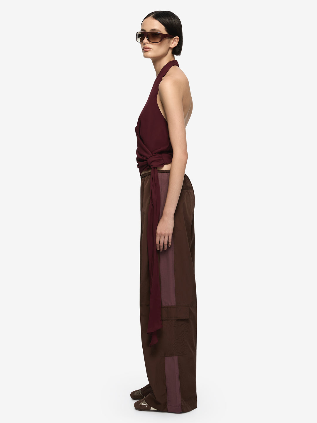 ATIRA PANT - CHOC/PLUM