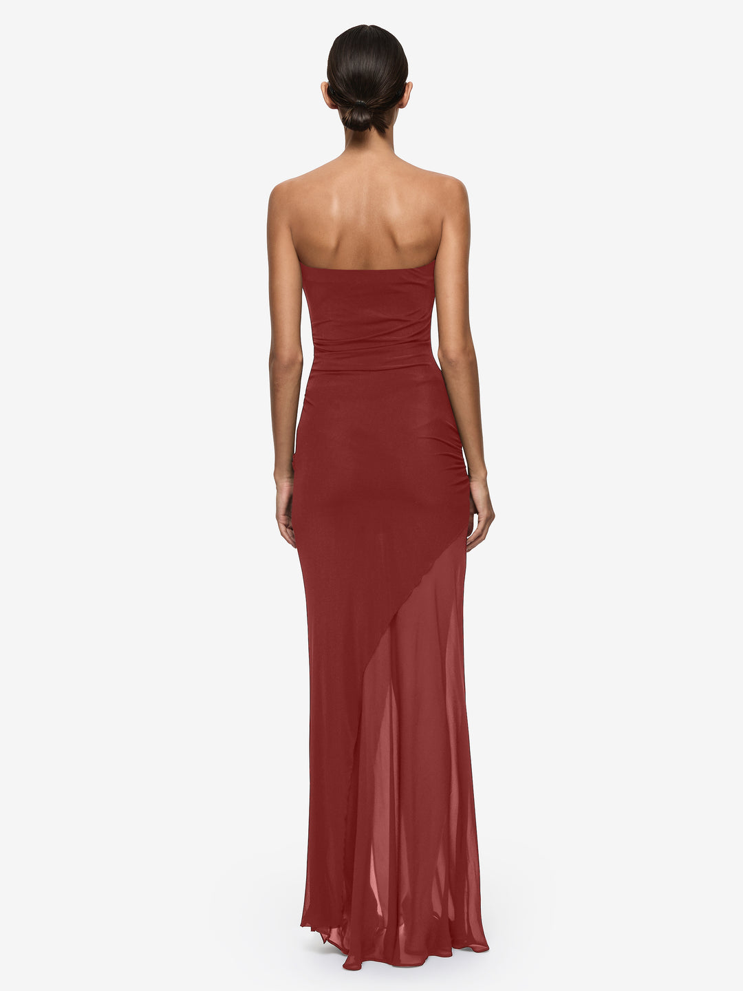 WILLORIN STRAPLESS MAXI DRESS - SANGRIA