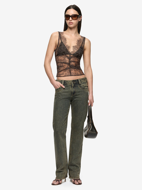 MARIKA TOP - COFFEE