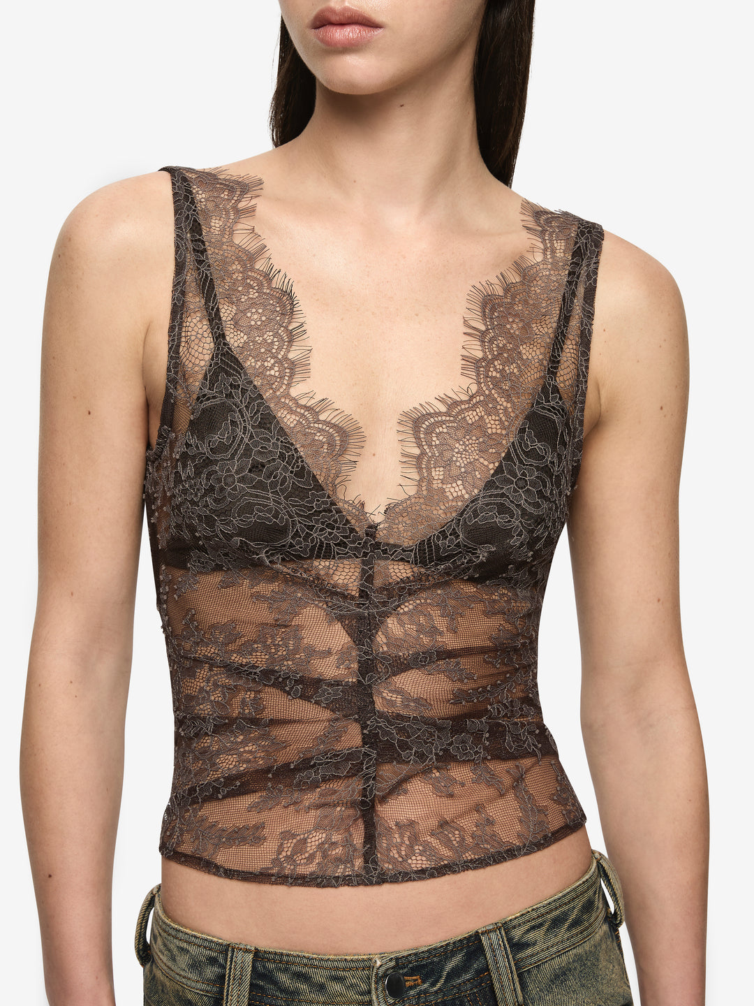 MARIKA TOP - COFFEE