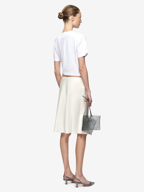 PIPER BIAS MIDI SKIRT - IVORY