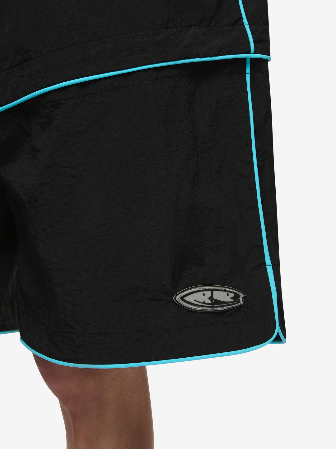 LONG BOARD SHORT - BLACK/BRIGHT BLUE - BEC + BRIDGE