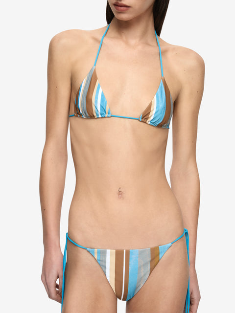 ELARIS BIKINI TOP - SANDALWOOD STRIPE