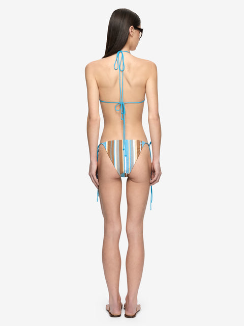 ELARIS BIKINI TOP - SANDALWOOD STRIPE