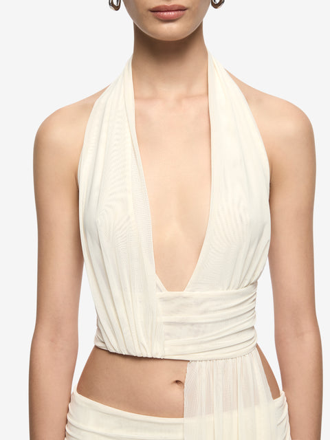 EVA MAXI SKIRT - SNOW