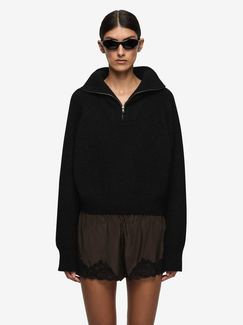 MAISON SHORT - DARK CHOCOLATE/BLACK