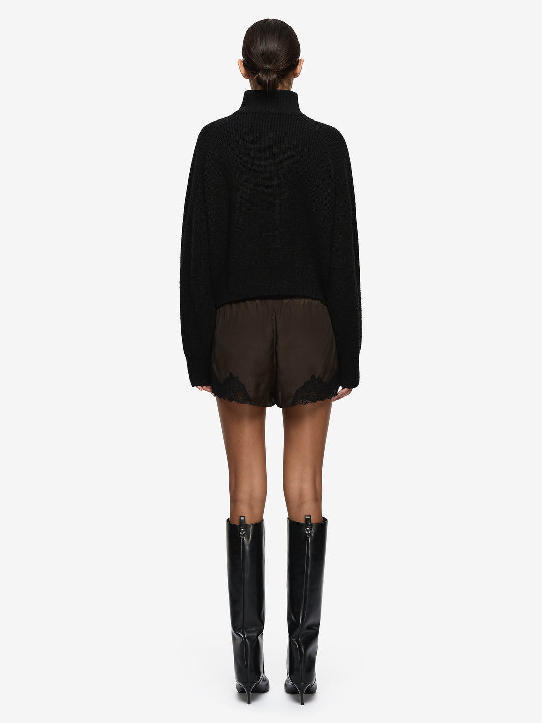 MAISON SHORT - DARK CHOCOLATE/BLACK