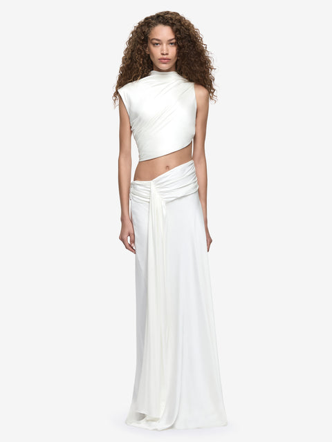 EYRE ASYM GOWN - IVORY