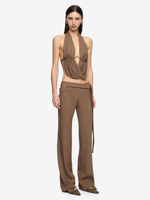 MIKA BELT PANT - TAUPE