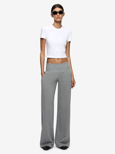 STEPH TRACK PANT - GREY MARLE