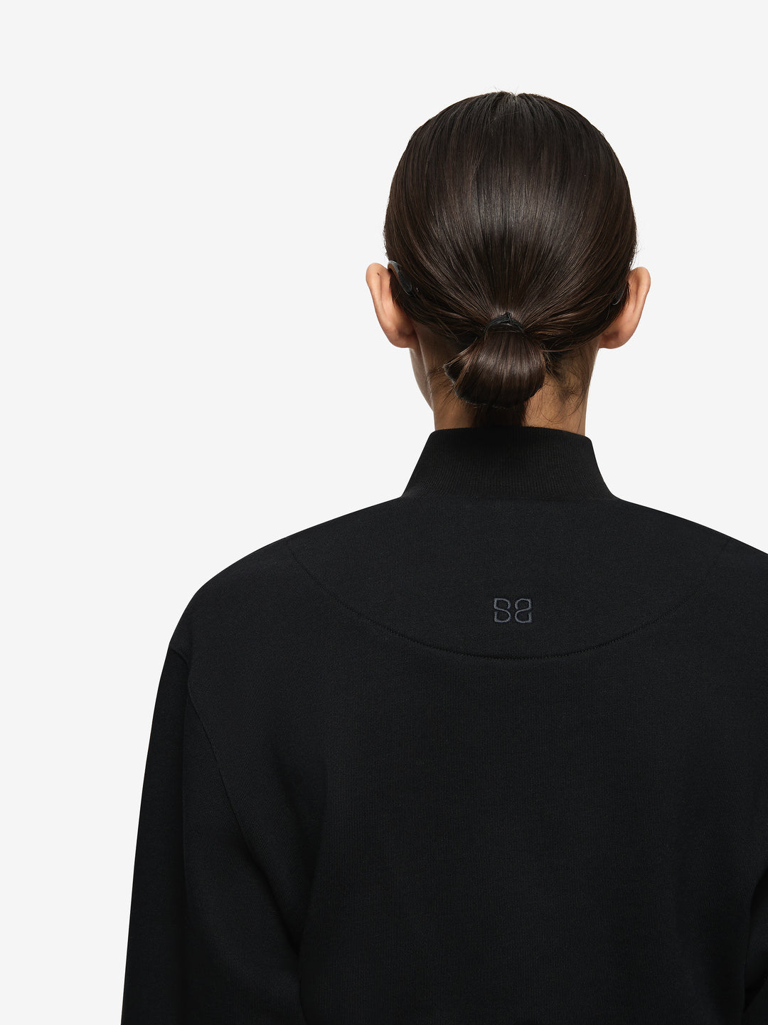 STEPH HALF ZIPPER JUMPER - BLACK