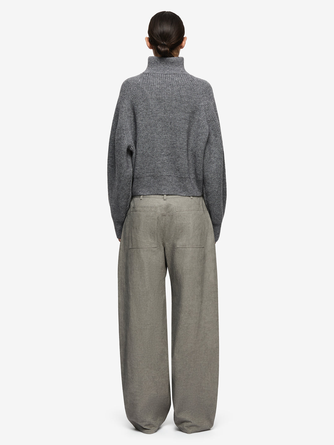 TORIE CROPPED JUMPER - CHARCOAL