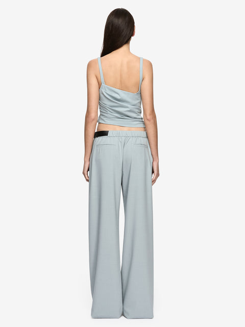 SELINA ASYM TOP - STONE BLUE