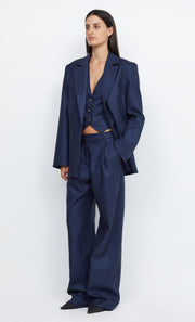 MADDOX SLOUCHED BLAZER - INDIGO