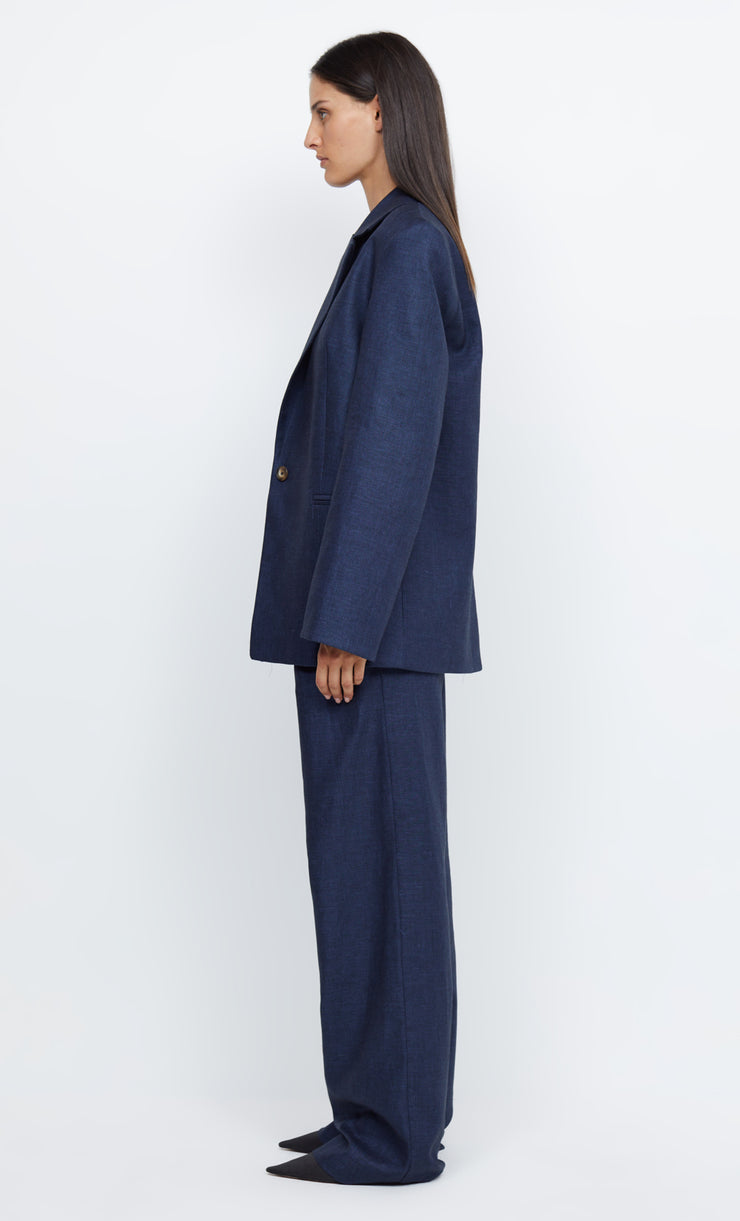 MADDOX SLOUCHED BLAZER - INDIGO